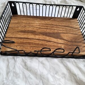 Farmhouse home decor coffee shelf